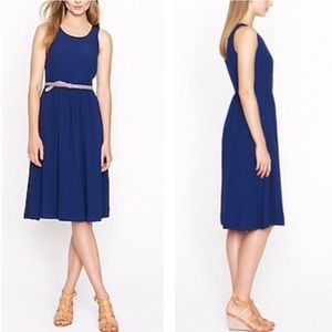 Jcrew navy Hilary sleeveless midi dress
